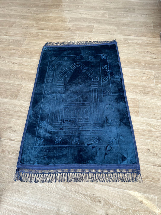 Tapis de prière confort large Noir
